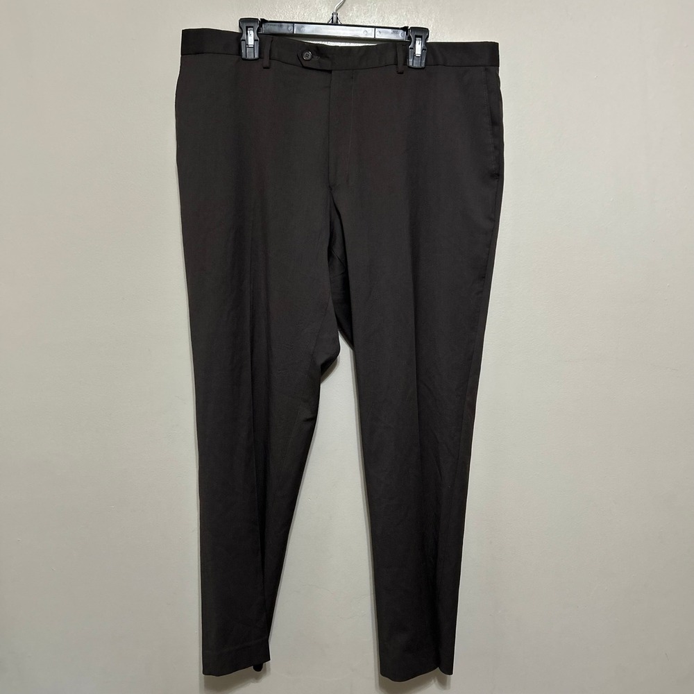 Tollegno 1900 Dress Pants Men's 40X30 Brown Excellent Super 100s Wool Made Italy